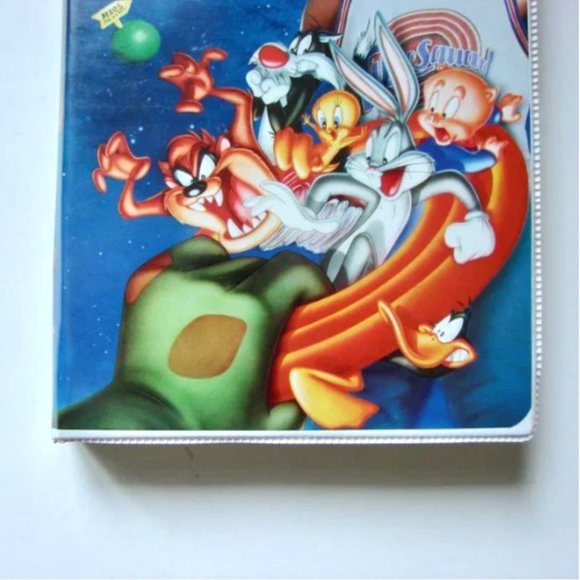 Michael Jordan Space Jam Movie VHS Tape + CD Bugs Bunny 1997 Warner Bros Tested - Picture 5 of 14